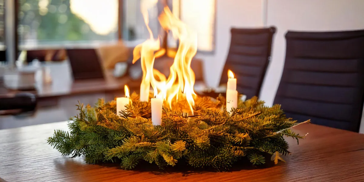 Advent, Advent, dein Arbeitsplatz brennt! Arbeitssicherheit zu Weihnachten