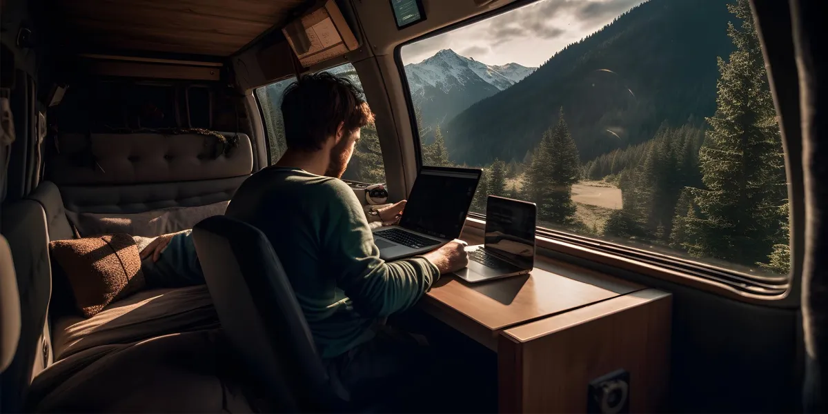 Arbeiter können ihre Definition der Work-Life-Balance durch das praktische Modell Workation neu definieren. © Adobe Stock, ckybe